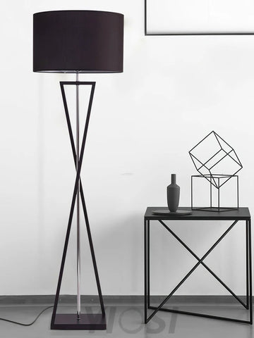 Kaden Black Floor Lamp ∅ 20.1″ - Geometry-1-Yiosilamp