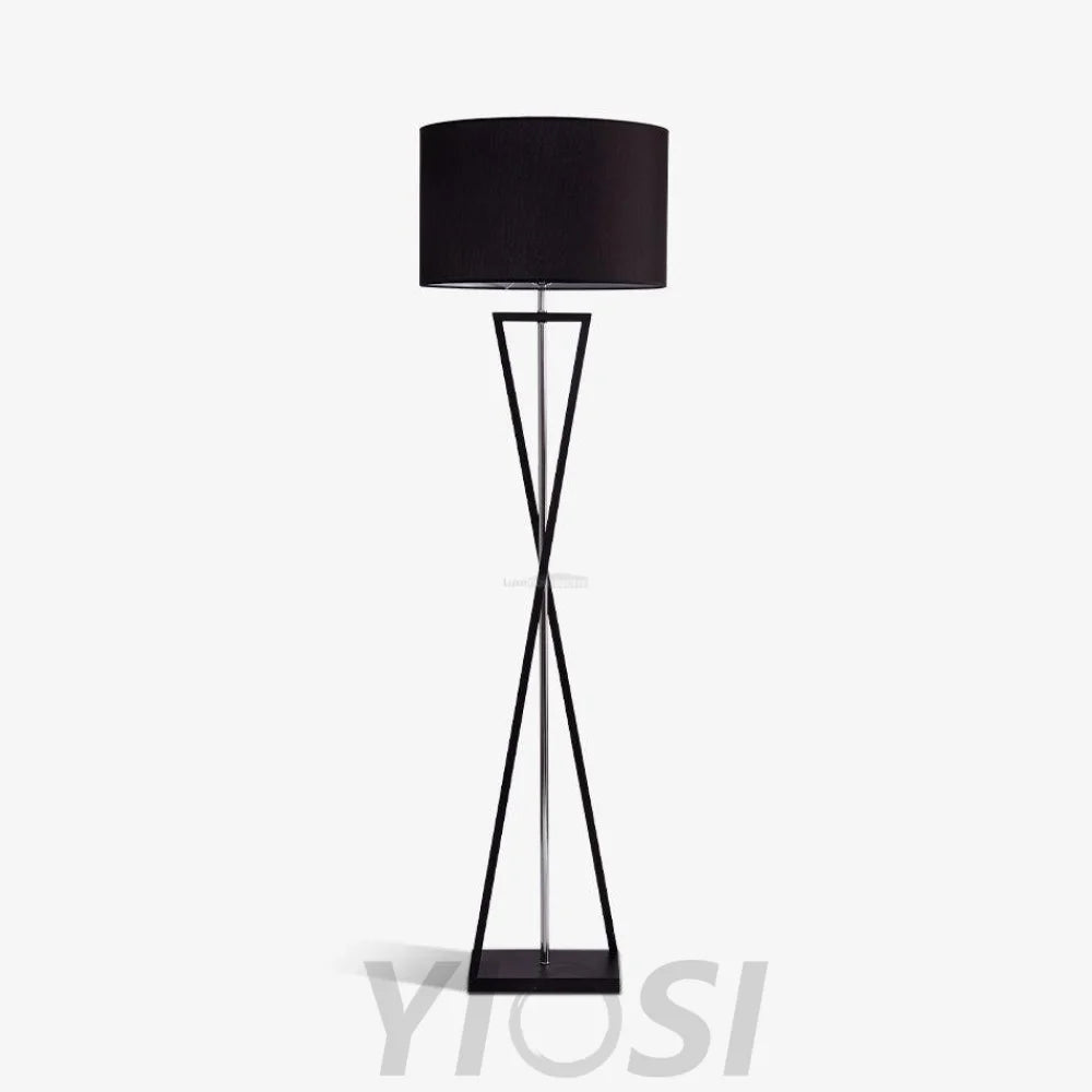 Kaden Black Floor Lamp ∅ 20.1″ - Geometry-1-Yiosilamp