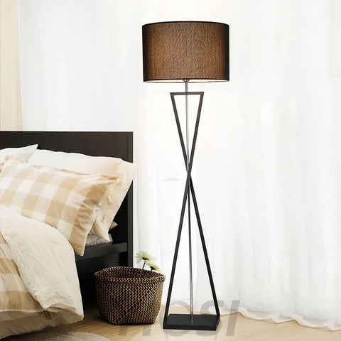 Kaden Black Floor Lamp ∅ 20.1″ - Geometry-1-Yiosilamp