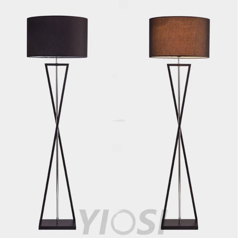 Kaden Black Floor Lamp ∅ 20.1″ - Geometry-1-Yiosilamp