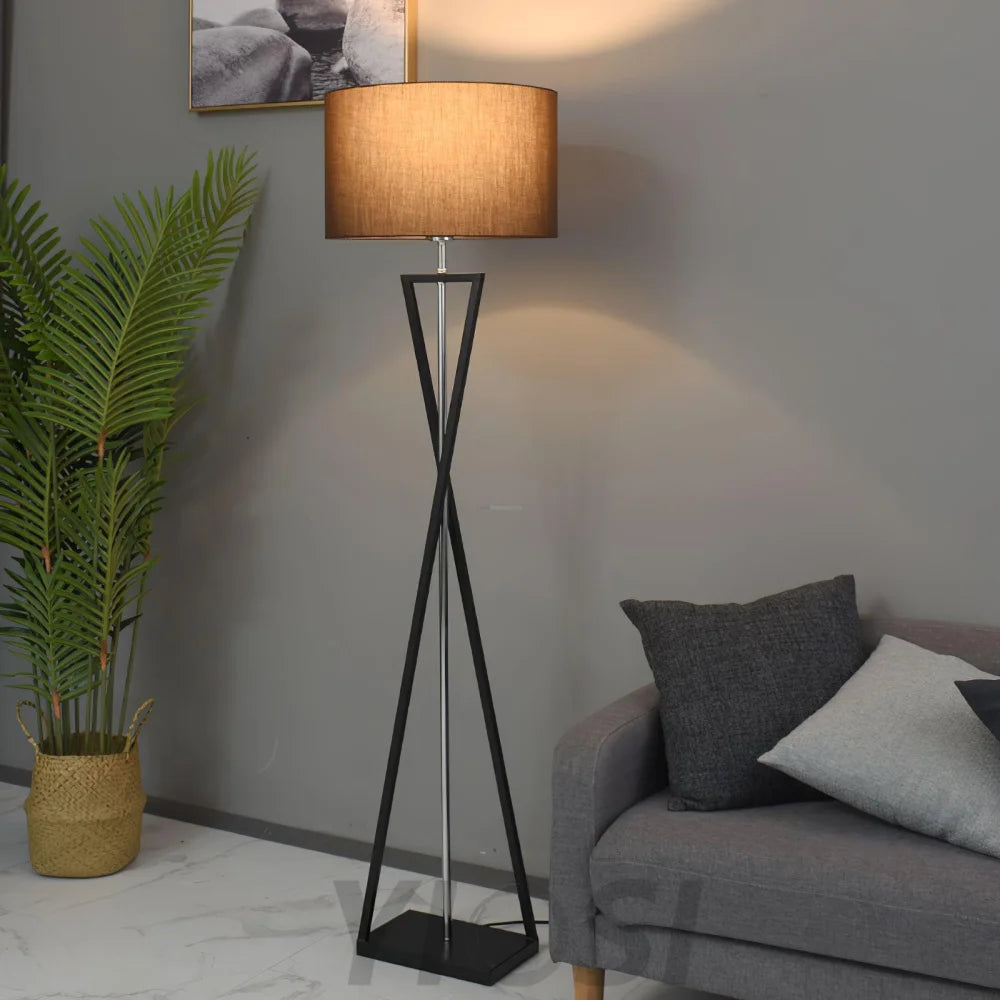 Kaden Black Floor Lamp ∅ 20.1″ - Geometry-1-Yiosilamp