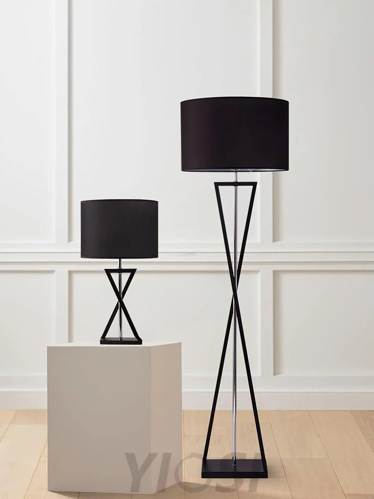 Kaden Black Floor Lamp ∅ 20.1″ - Geometry-1-Yiosilamp