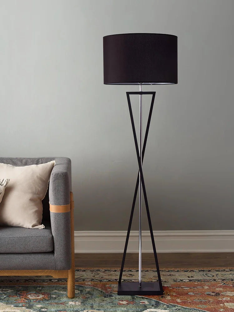 Kaden Black Floor Lamp ∅ 20.1″ - Geometry-1-Yiosilamp