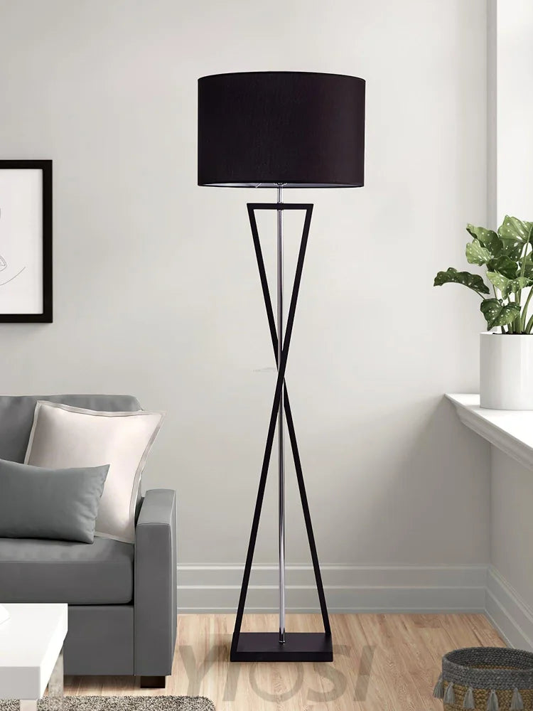 Kaden Black Floor Lamp ∅ 20.1″ - Geometry-1-Yiosilamp