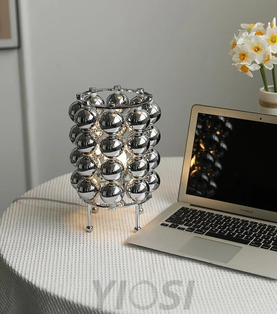 Kare Table Lamp  ∅ 7.5″ - Glistening-1-Yiosilamp