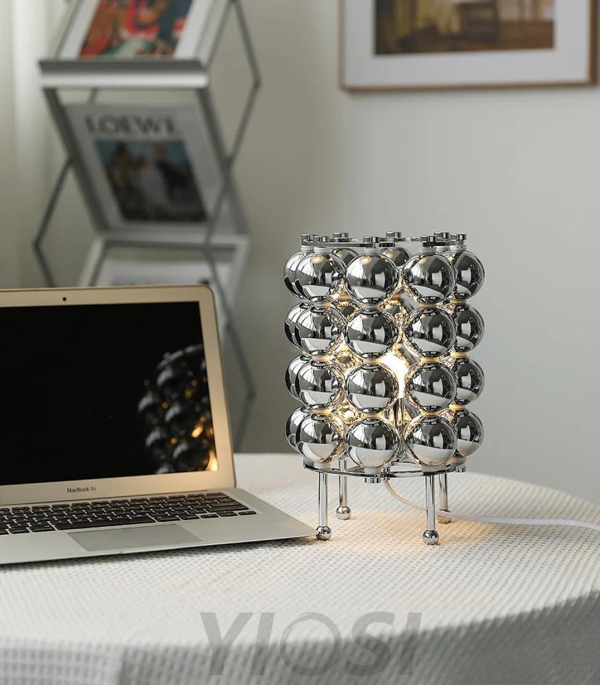 Kare Table Lamp  ∅ 7.5″ - Glistening-1-Yiosilamp