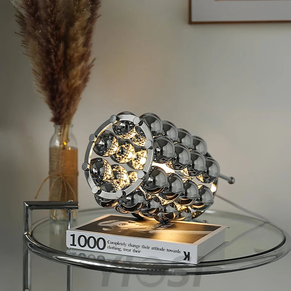 Kare Table Lamp  ∅ 7.5″ - Glistening-1-Yiosilamp