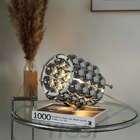 Kare Table Lamp  ∅ 7.5″ - Glistening-1-Yiosilamp