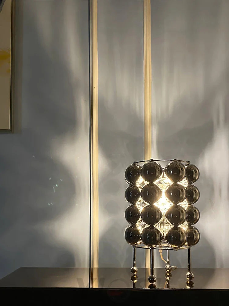 Kare Table Lamp  ∅ 7.5″ - Glistening-1-Yiosilamp