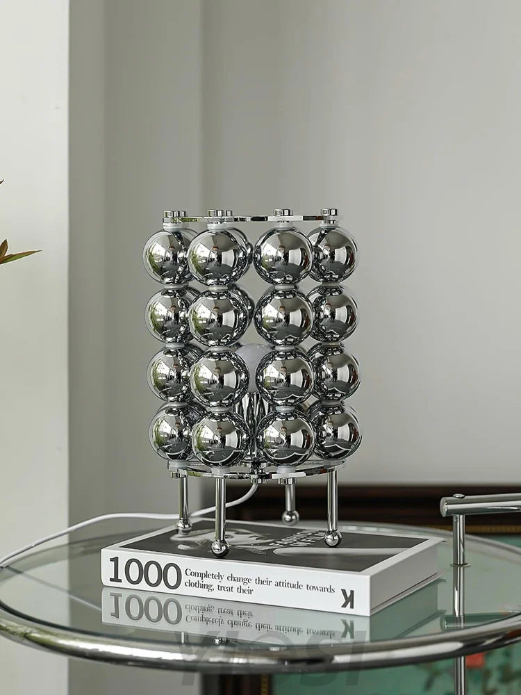 Kare Table Lamp  ∅ 7.5″ - Glistening-1-Yiosilamp