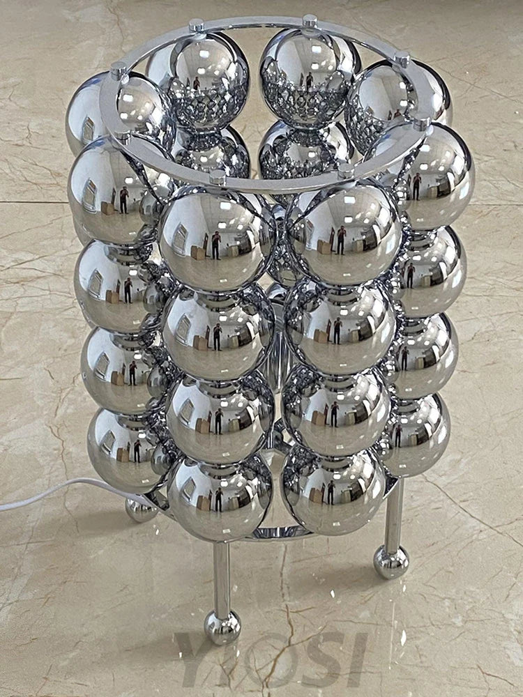Kare Table Lamp  ∅ 7.5″ - Glistening-1-Yiosilamp