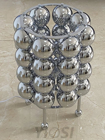 Kare Table Lamp  ∅ 7.5″ - Glistening-1-Yiosilamp