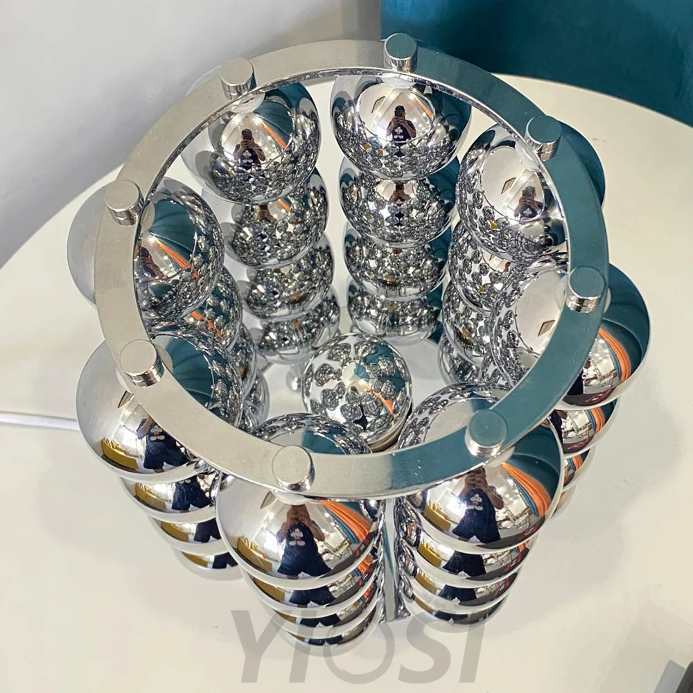 Kare Table Lamp  ∅ 7.5″ - Glistening-1-Yiosilamp