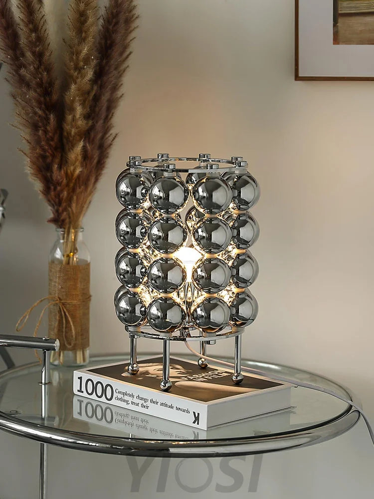 Kare Table Lamp  ∅ 7.5″ - Glistening-1-Yiosilamp