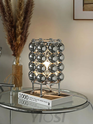 Kare Table Lamp  ∅ 7.5″ - Glistening-1-Yiosilamp