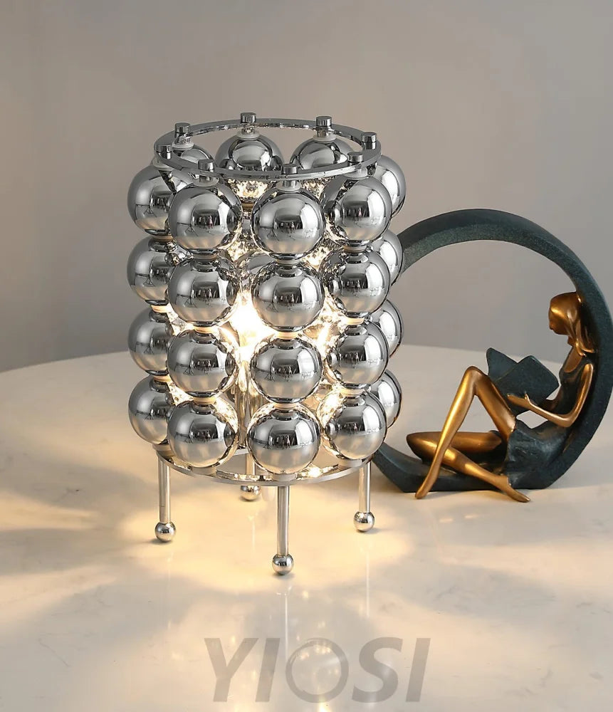 Kare Table Lamp  ∅ 7.5″ - Glistening-1-Yiosilamp