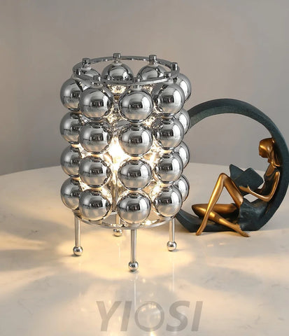 Kare Table Lamp  ∅ 7.5″ - Glistening-1-Yiosilamp