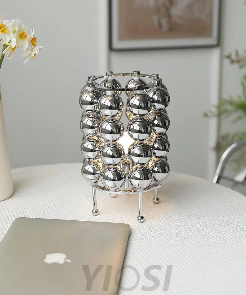 Kare Table Lamp  ∅ 7.5″ - Glistening-1-Yiosilamp