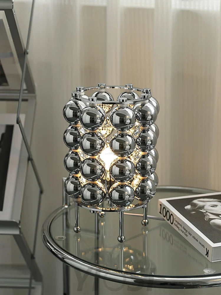 Kare Table Lamp  ∅ 7.5″ - Glistening-1-Yiosilamp