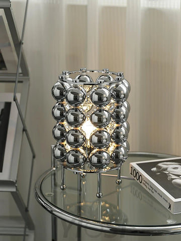 Kare Table Lamp  ∅ 7.5″ - Glistening-1-Yiosilamp