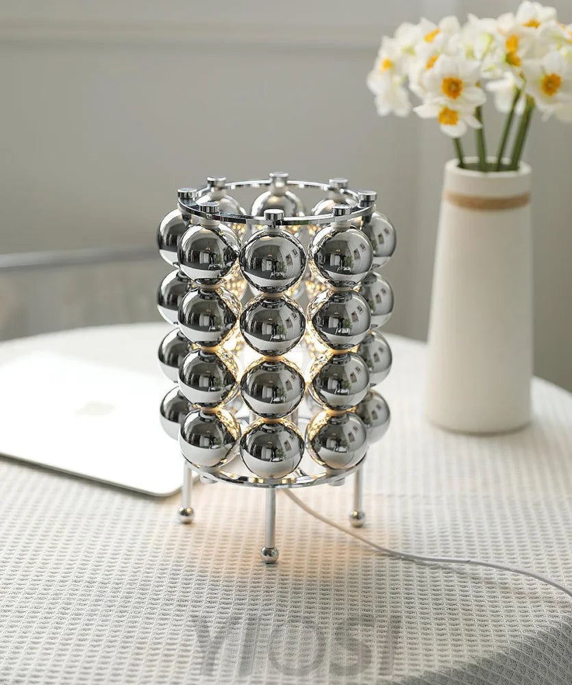 Kare Table Lamp  ∅ 7.5″ - Glistening-1-Yiosilamp