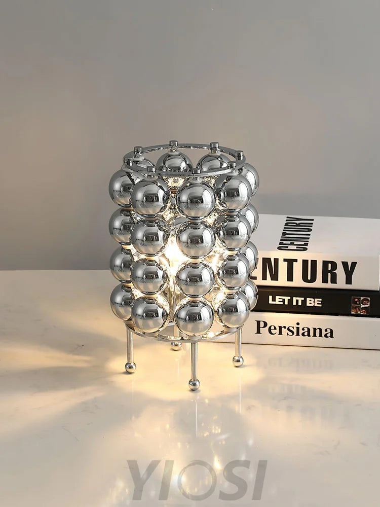 Kare Table Lamp  ∅ 7.5″ - Glistening-1-Yiosilamp