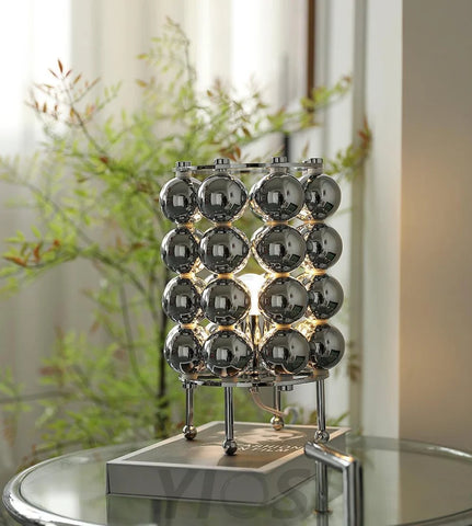 Kare Table Lamp  ∅ 7.5″ - Glistening-1-Yiosilamp