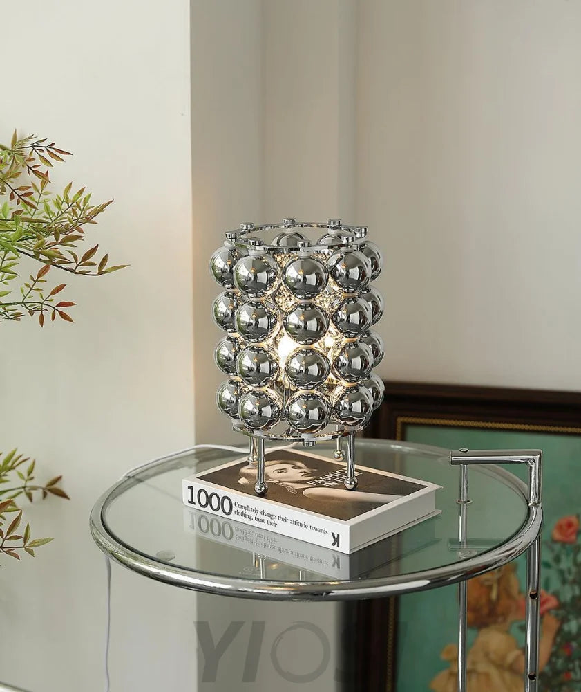 Kare Table Lamp  ∅ 7.5″ - Glistening-1-Yiosilamp