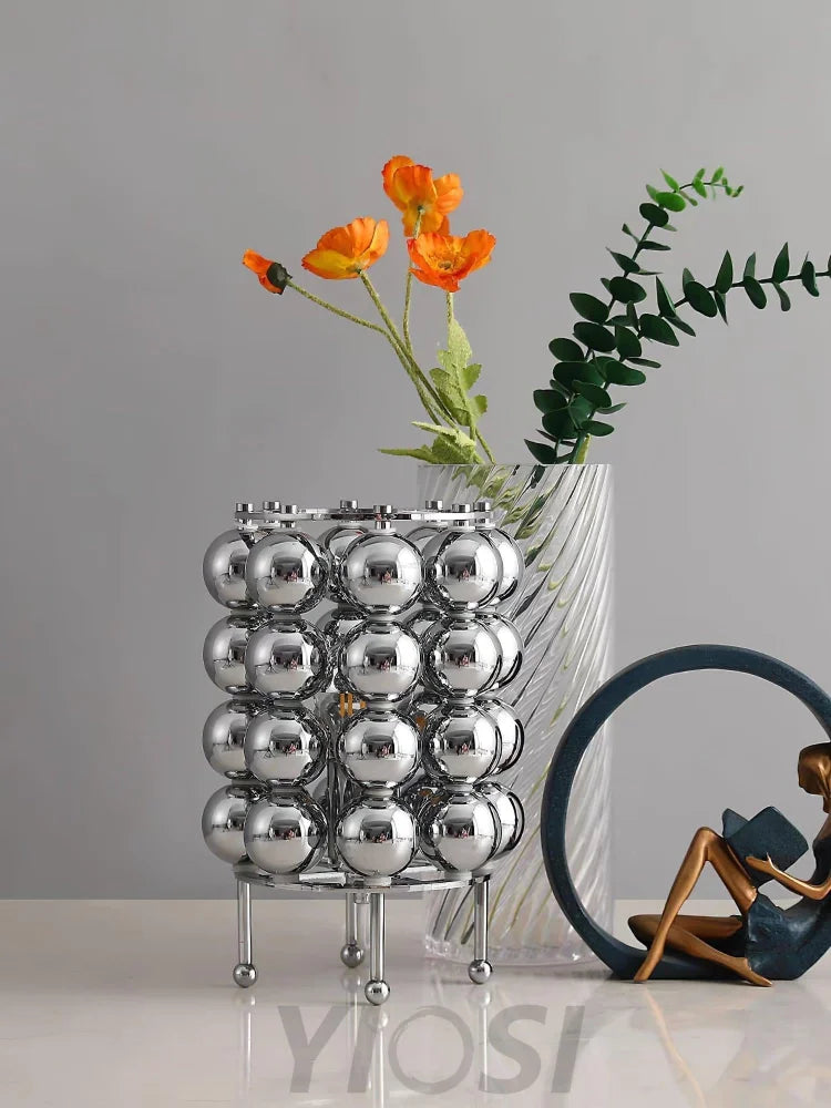 Kare Table Lamp  ∅ 7.5″ - Glistening-1-Yiosilamp
