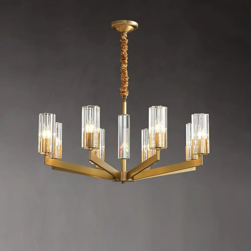 Kayla Brass Chandelier with 6/8/10/15 heads - Yiosilamp