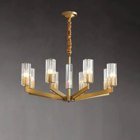 Kayla Brass Chandelier with 6/8/10/15 heads - Yiosilamp