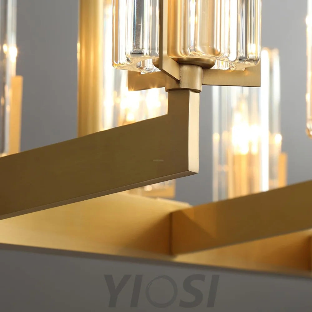 Kayla Brass Chandelier with 6/8/10/15 heads - Yiosilamp
