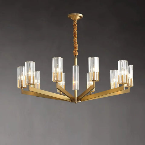 Kayla Brass Chandelier with 6/8/10/15 heads - Yiosilamp