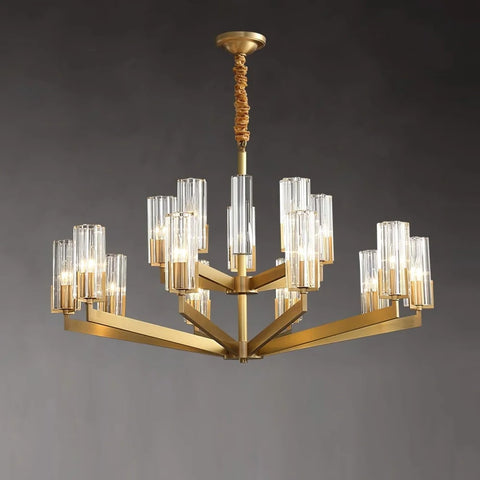 Kayla Brass Chandelier with 6/8/10/15 heads - Yiosilamp