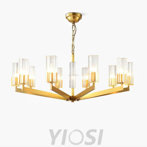 Kayla Brass Chandelier with 6/8/10/15 heads - Yiosilamp