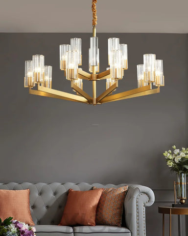 Kayla Brass Chandelier with 6/8/10/15 heads - Yiosilamp
