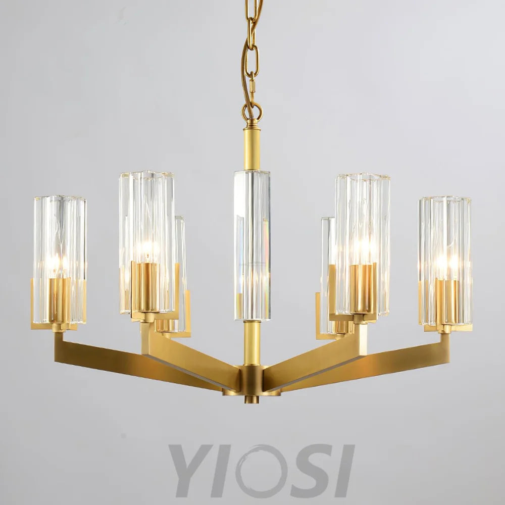 Kayla Brass Chandelier with 6/8/10/15 heads - Yiosilamp