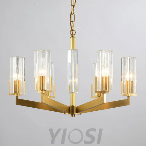 Kayla Brass Chandelier with 6/8/10/15 heads - Yiosilamp