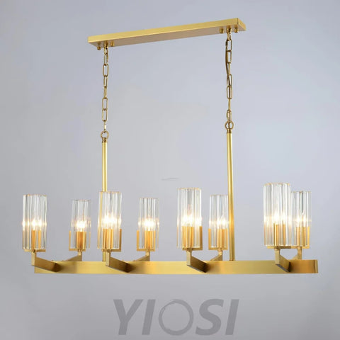 Kayla Brass Chandelier with 6/8/10/15 heads - Yiosilamp