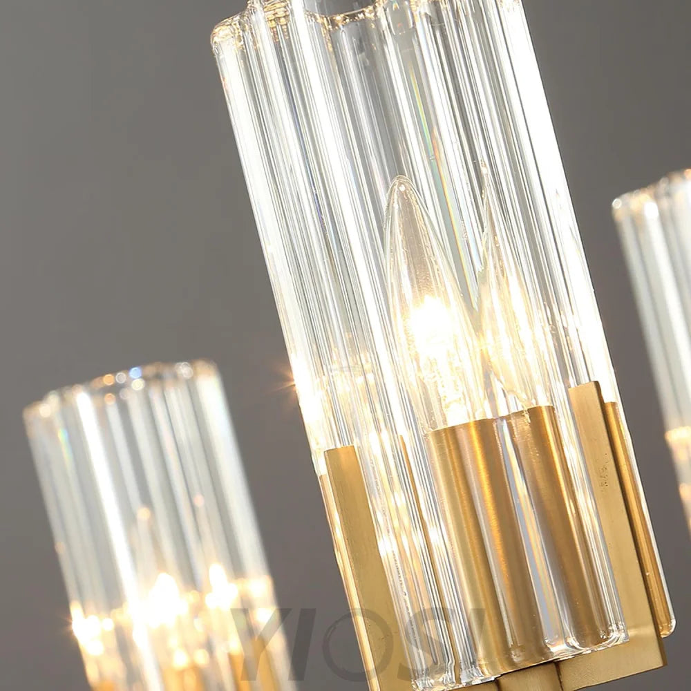 Kayla Brass Chandelier with 6/8/10/15 heads - Yiosilamp