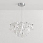 Keira Modern Chrome Chandelier 24" D – lights off