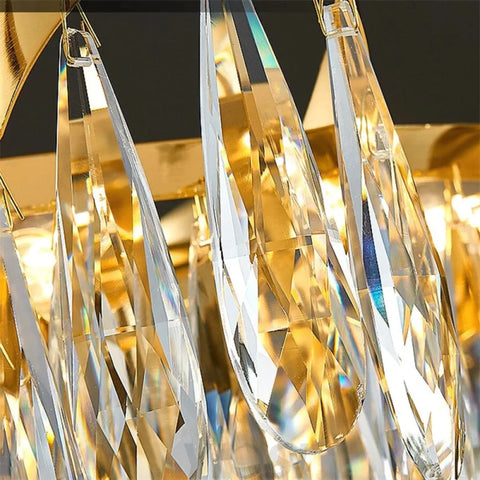 Kelly Gold Plated Crystal Chandelier