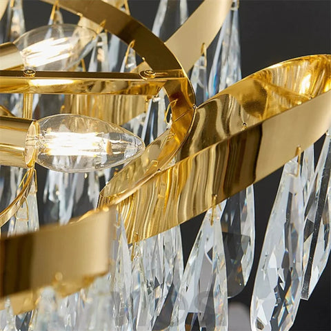 Kelly Gold Plated Crystal Chandelier