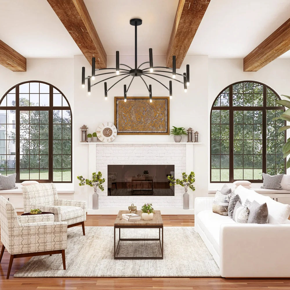 Kendall Contemporary Chandelier For Living Room - Candle, Optimized-1-Yiosilamp