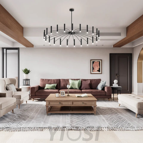 Kendall Contemporary Chandelier For Living Room - Candle, Optimized-1-Yiosilamp