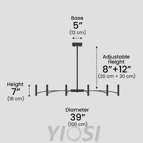Kendall Contemporary Chandelier For Living Room - Candle, Optimized-1-Yiosilamp