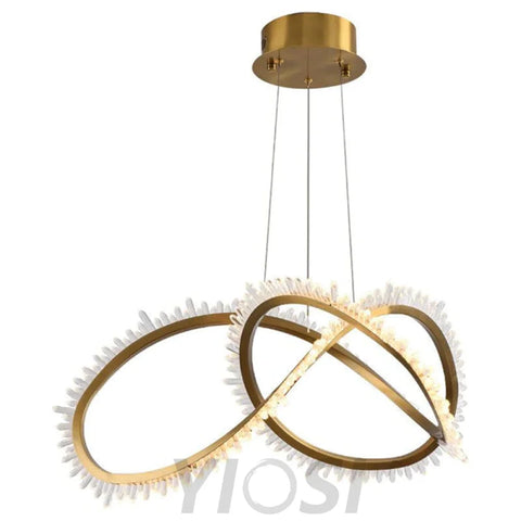 Kevyn Modern Rock Crystal Living Room Chandelier