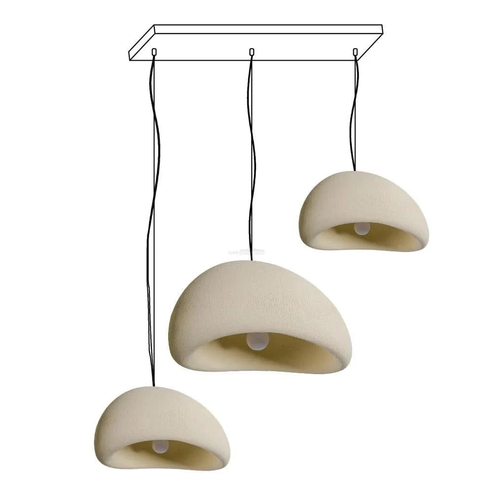 Khmara Chandelier with Rough Combination Type A - Yiosilamp