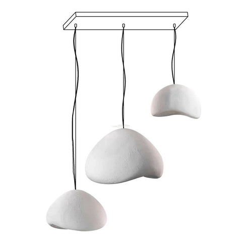 Khmara Chandelier with Rough Combination Type A - Yiosilamp