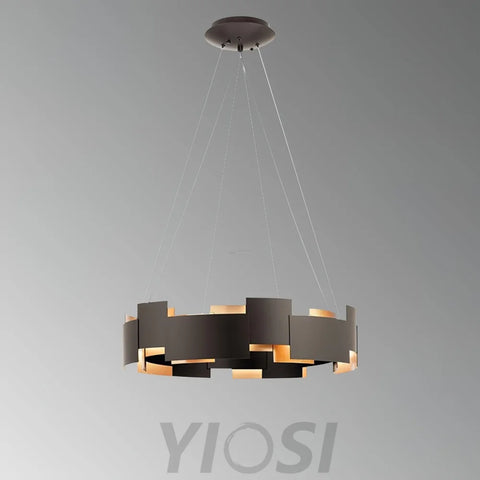 Kichler Oval Chandelier ∅ 23.6″ - Black & Gold-1-Yiosilamp